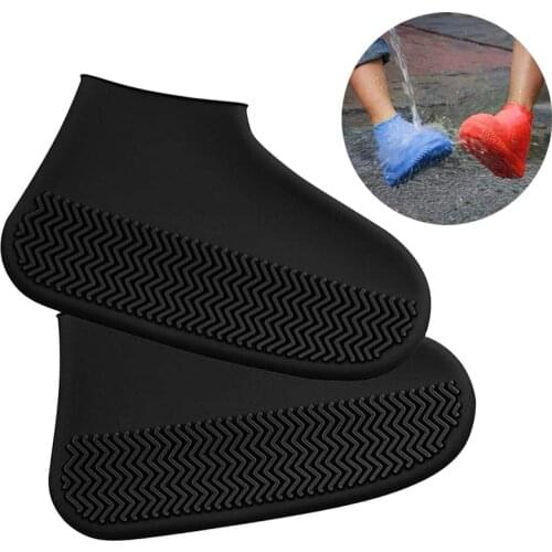 Silicone Waterproof Shoe Cover Reusable Non-slip Rain Boot Unisex Shoes Protectors Boot Outdoor Rainy Days Elastic Overshoes