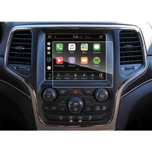 RUIYA 9H tempered glass screen protector for Grand Cherokee 8.4inch 2018 car gps navigation screen,continuous protection screen