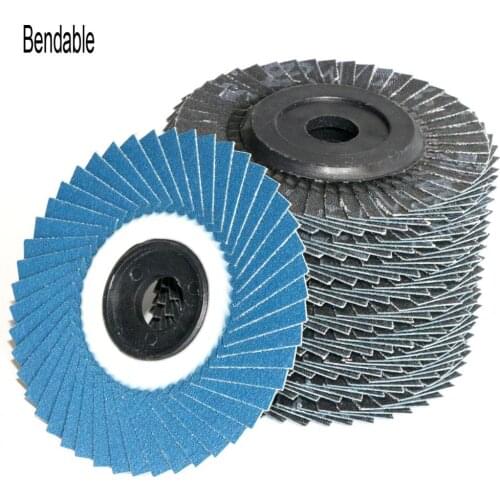10Pcs 4 Inch Flap Disc Grinding Wheels Sanding Discs with 5/8" Bore For Angle Grinder for Derusting and Polishing Wood, Metal