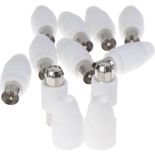 10x Free Welding Rf Television Male Plug 9.5 Tv Rf Terminal Antenna Connector