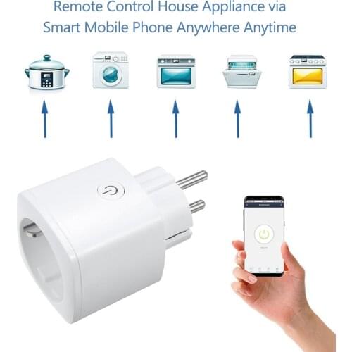 16A Smart Power Plug Smart Socket WIFI Socket-outlet for Smart Outlet Socket Plug APP Remote Control for Google Home Alexa