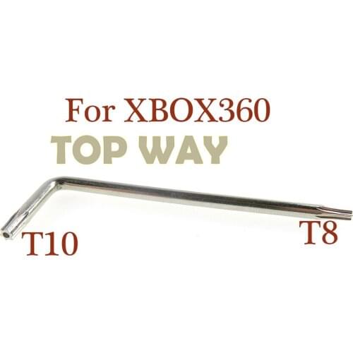 2pcs 2 in 1 T6 T8 Torx Screwdriver T8 Security Screwdriver with hole for XBOX360 XBOX ONE T8 T10 L type screwdriver