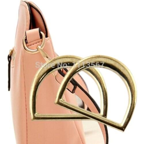 20pieces Craft Gold Metal D Ring Hooks D Shaped Buckles Belt Buckle For Bags Clothes Belt Sewing Hooks Clips K70