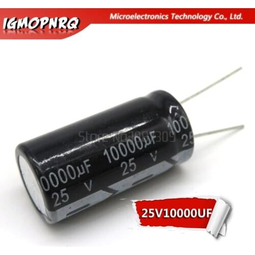 5pcs 25V10000UF 18*35mm 10000UF 25V 18*35 Electrolytic capacitor new original