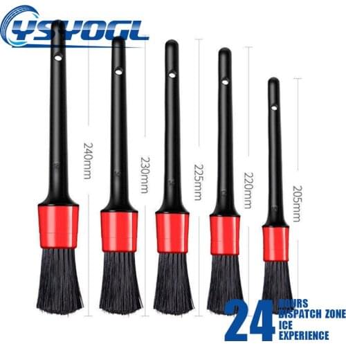 5pcs Car Crevice Brush Detail Cleaning Brush For Bmw Serie 1 Lifan Smart Roadster Bmw E46 Seat Leon 1 Mitsubishi Outlander 3