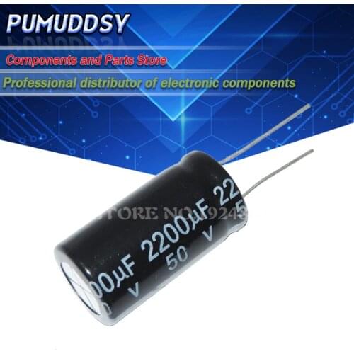 5PCS Higt quality 50V2200UF 16*30MM 2200UF 50V Electrolytic capacitor