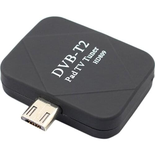 Promotion--Micro Usb Dvb-T2 Dvb-T Mobile Tv Tuner Receiver Digital Stick For Android Phone Pad Watch Live Tv Micro- Usb Tuner