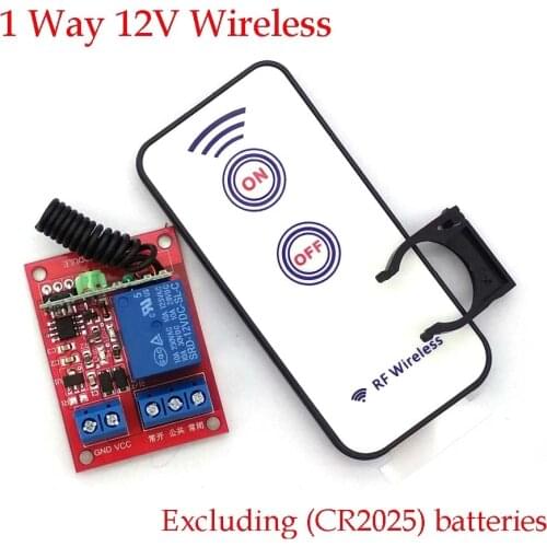 1 Way 12V Wireless Module +2 Key RF Wireless Remote Control /433M Remote Control Switch / Wireless Remote Control Switch