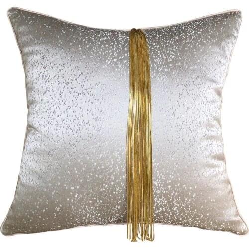 Nordic Shiny Cushion Cover Gold Metal Stripe Pillowcase Grey Blue Green Decorative Living Room Pillow Cover 30x50cm/45x45cm