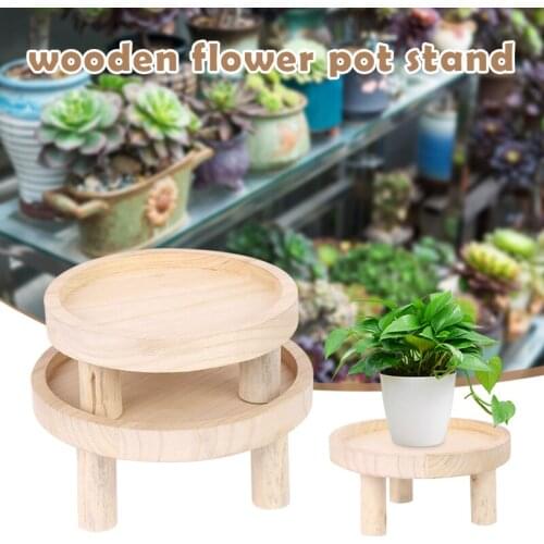 Decoration Flower Pot Stand Small Bench Footstool Art Plant Planter Display Holder Decorative Shelf Balcony Indoor Garden TN88