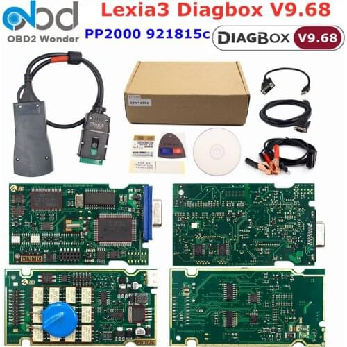 Lexia3 PP2000 Diagbox V7.83 V9.68 Car Diagnostic Scanner For Peugeot/Citroen Lexia 3 921815C OBD2 Auto Car Diagnostic Interface