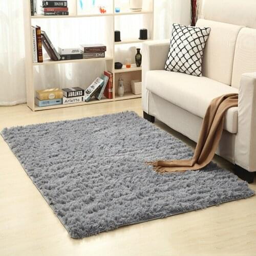 Home Fluffy Rug Non-skid Velvet Fine Hair Carpet Room Bedroom Rugs Table Bedside Floor Mats Yoga Pads home decoration