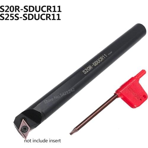 1pc S20R-SDUCR11 S25S-SDUCR11 Internal turning tool holder CNC Lathe Cutter Tool SDUCR SDUCL TOOL BAR for DCMT Carbide Insert