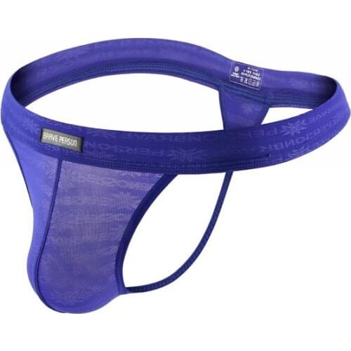 HOT!BRAVE PERSON Men Sexy lace Transparent jockstrap Briefs Bikini G-string Thong Jocks Tanga Underwear Shorts Exotic T-BACK