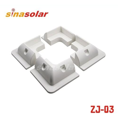 12V-24V RV Marine Flat Roof Camping Van And Caravan 4 Corner Drill-free Glue MPPT Solar Panel Mounting Brackets Kit