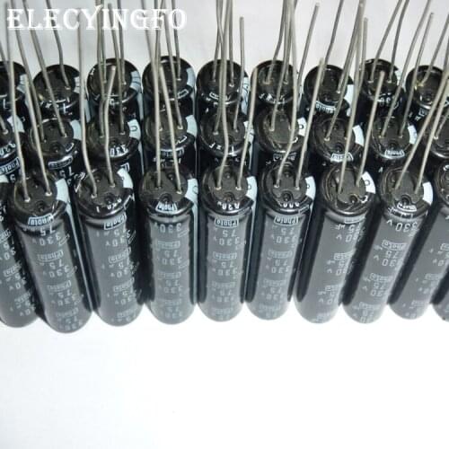 5pcs 75uF 330V75uf Nippon Chemi-Con NCC Photo Flash Capacitor 9x33mm 330V75uF PH Capacitors