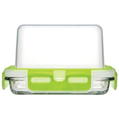 Pasabahce Cheese Container With Lid Glass Storage Container 4 Pcs Breakfast 220 cc Kitchen Dining Enclosure Box Glass Food Protector