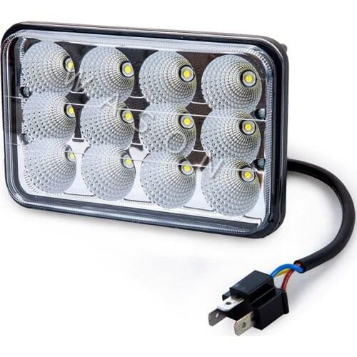 High Quality Excavator Spare Parts Square 12pcs 36W Led Light Work Lamp