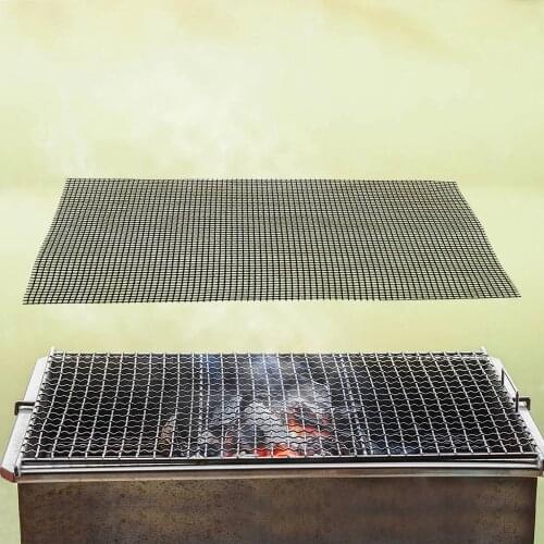 NICEYARD Barbecue Grid Grilling Mat Pizza Mat Roaster Cooking Tool Non-stick High Temperature Resistance Steamer Mat Black
