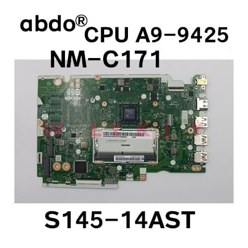 For Lenovo IdeaPad S145-14AST laptop motherboard NM-C171 motherboard with A9-9425 CPU tested 100% working