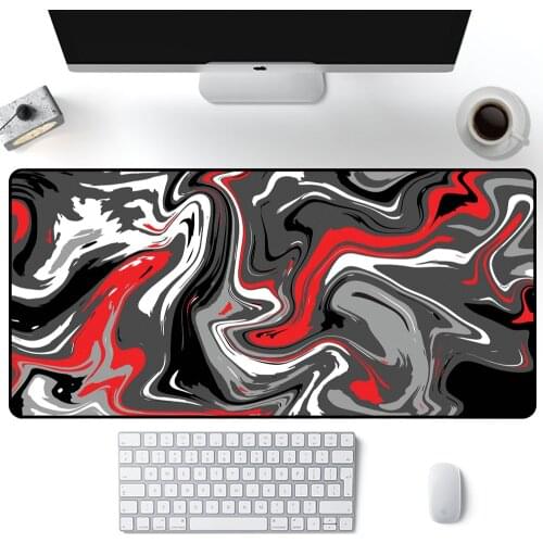 Personalized Fabric Mouse Pad Art Table Mats Office Carpet Desk Pad Mouse Mat Black Big Mousepad Rubber Mat for Computer Table