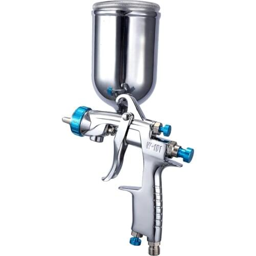 Stainless Steel DIY Paint Gun Spray Gun Air Spray Gun Machine Hand Manual Spraying Painting Tool with Gravity Feed Container