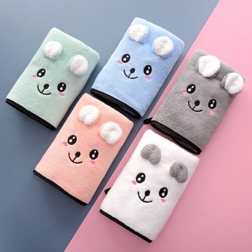 Embroidered Bear Parent-child Towel Bath Towel Microfiber Water Absorbent Quick-drying Super Large Bath Towel To Wear Bath Towel