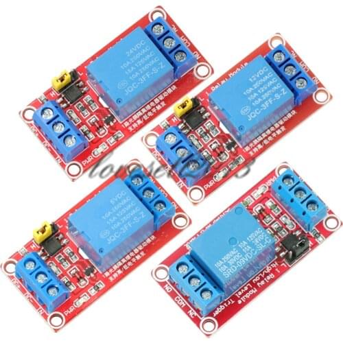 DC 5V/9V/12V/24V 1 channel Optocoupler Relay Module Support high and low trigger NEW
