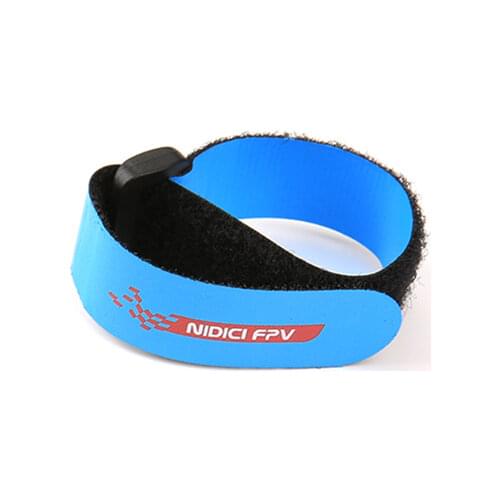 5PCS NIDICI Battery Strap Patent Leather Non-slip Velcro 15x200mm Blue for RC Drone FPV Racing Freestyle Cinewhoop Lipo Battery