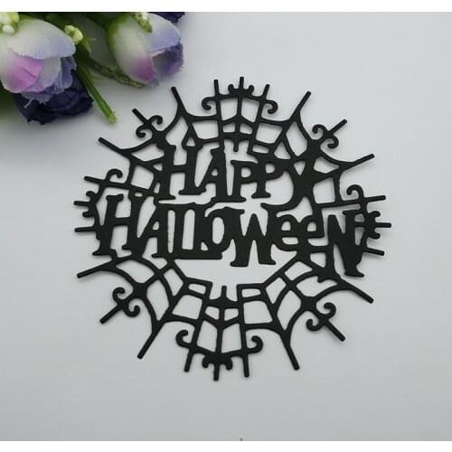 Happy Halloween Metal Cutting Dies Stencils For DIY Scrapbooking Decorative Embossing Handcraft Die Cutting Template