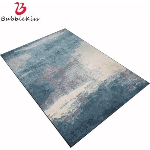Bubble Kiss Hot Sale Fashion Large Carpet Bedroom Decor Carpets For Home Living Room Modern Style Blue Gray Ink Home Area Rug