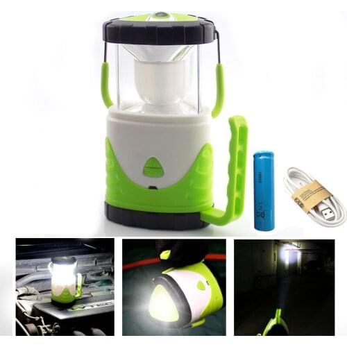 LED Outdoor Hand Flashlight Torch Lantern Lighting USB Rechargeable Work Flash Light 18650 Battery Powerful Camping Lamp