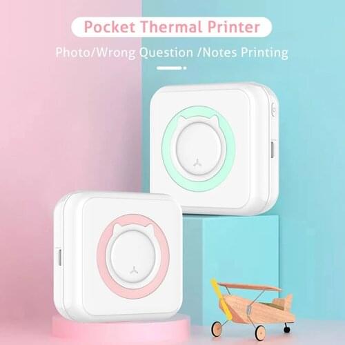 New Bluetooth thermal printer portable mini pocket printer wireless connection 200dpi photo label memo error problem printing