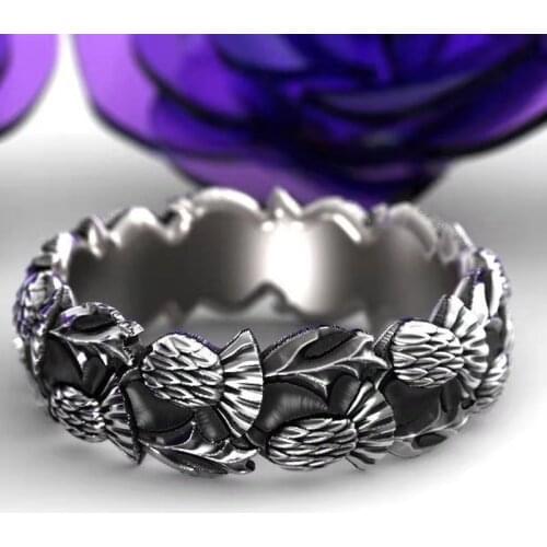 Fashion European and American Style Vintage Pineapple Fruit Branch Alloy Female Ring for Women Party Jewelry Accessories