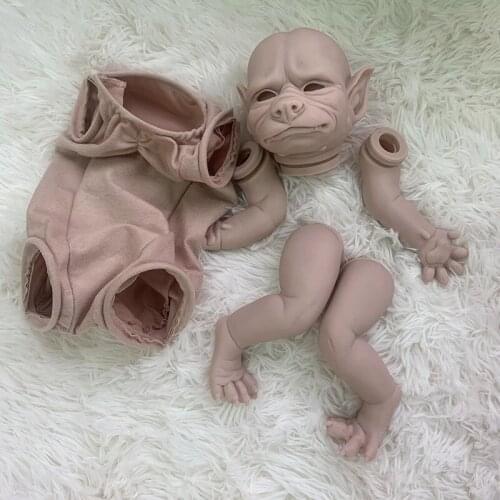 19inch Reborn Doll Kit Robbie The Werewolf Unpainted Unfinished Doll Parts DIY Blank Reborn Doll Kit