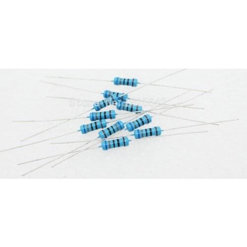 100PCS/LOT 1/2W Metal Film Resistor +/- 1% 2.2K ohm Resistors 0.5W 2.2KR Ohm 2K2 Watt color ring resistance Carbon Film