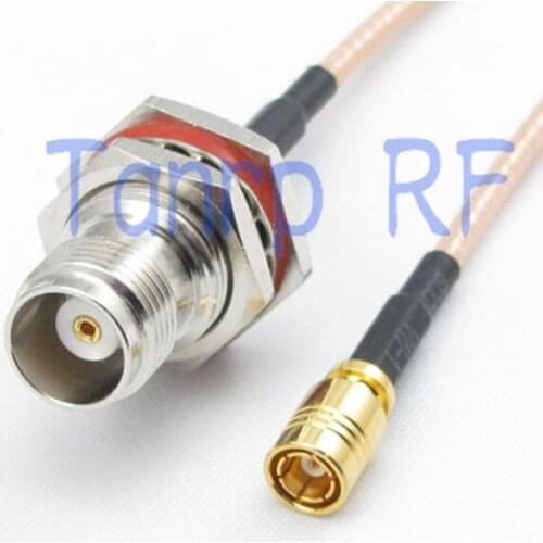 8in TNC female jack to SMB female jack RF adapter connector 20CM Pigtail coaxial jumper cable RG316 extension cord