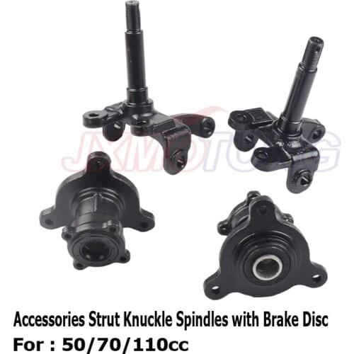 ATV accessories Strut Knuckle Spindles with Brake Disc Wheel Hubs for China ATV 50cc 70cc 110cc Go Kart Buggy UTV Bike Parts