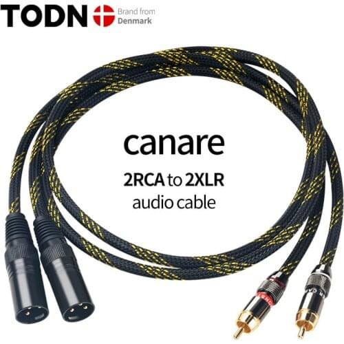 CANARE HIFI Stereo RCA Cable Stereo RCA Cable High-performance Premium Hi-Fi Audio cable RCA to XLR Interconnect Cable