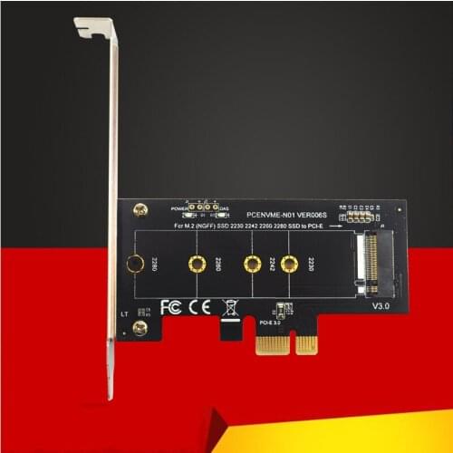 BTBcoin Add On Cards PCIE to M2 Adapter PCI Express 3.0 x1 to NVME SSD M2 PCIE Raiser Adapter Suppor 2230 2242 2260 2280 M.2 SSD