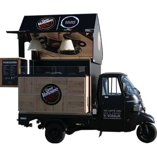 Hot Sale Ice Cream Trucks Electric Tuk Tuk Piaggio Ape Mobile Food Cart Vending Machine kiosk Taco truck