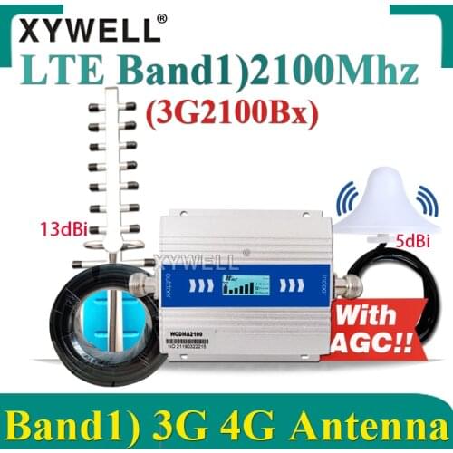 New!! Amplifier 3G 2100Mhz Cellphone Cellullar Booster LTE(Band1)2100MHz 4G Cellular Repeater GSM 3g 4g Mobile Signal Booster