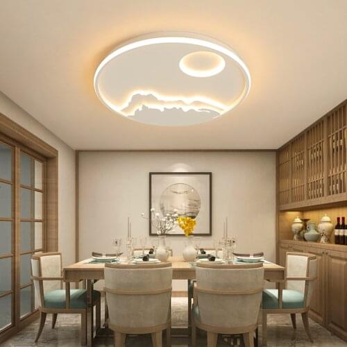 New Arrival Round Dimmable Modern Led Ceiling Lights For Living Room Bedroom Study Room White Color RC Modern led Ceiling Lamp