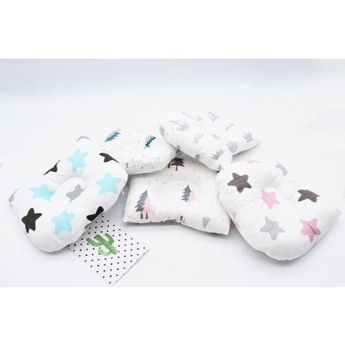 Newborn Pure Cotton Shaped Pillow Baby Head Small Pillow Baby Silk Pillow Removable Child Pillow