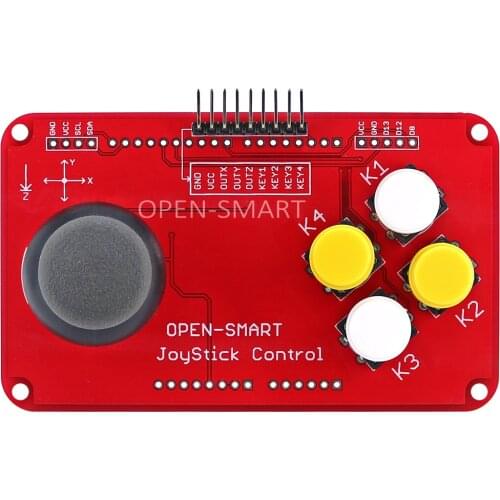 OPEN-SMART PS2 Joystick Keypad Shield Joystick Game Controller Breakout Module Shield for Arduino / Nano / Pro Mini
