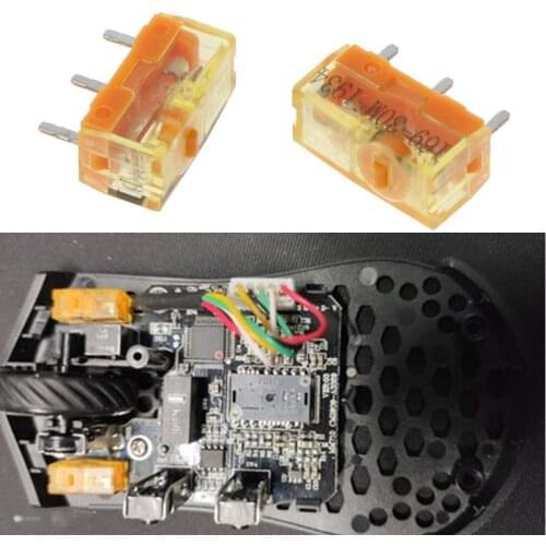 2Pc TTC Dustproof Gold Mouse Micro Switch Micro Button Gold Contactor 30 Million