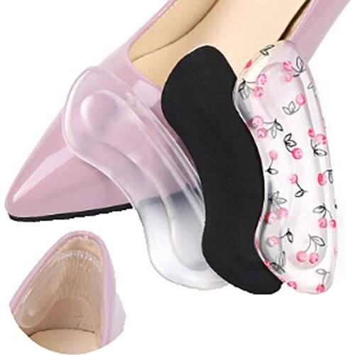Silicone Gel Women Heel Inserts protector Foot feet Care Shoe Insert Pad Insole Cushion