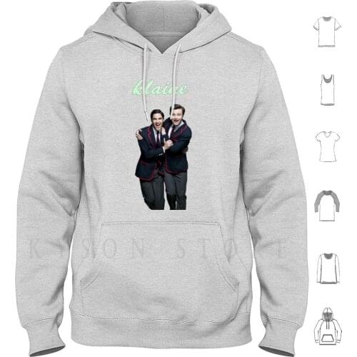 Klaine Hoodie Long Sleeve Klaine Crisscolfer Chris Colfer Darren Criss Glee Cute Otp Artist Actors Music Song Fandom