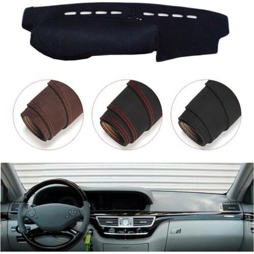 Console Dashboard Suede Mat Protector Sunshield Cover Fit For Mercedes Benz S class 2005-2013