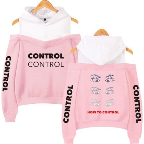 Fashion Brand 2019 Hot Sale Camila Cabellos Never Be The Same Tour Off Shoulder Hoodies Women Fashion Hooded Sweatshirt